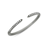 0.07ct 14k Black Rhodium Gold Diamond Lady's Ring Size 9